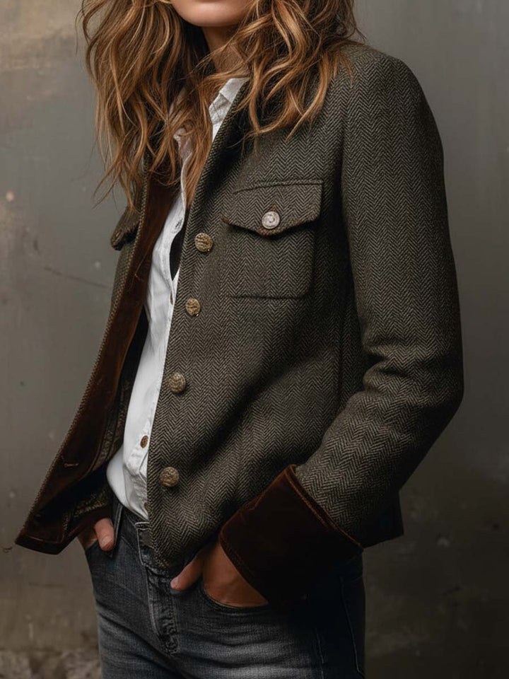 Rachela | Kurtka w Stylu Heritage Herringbone