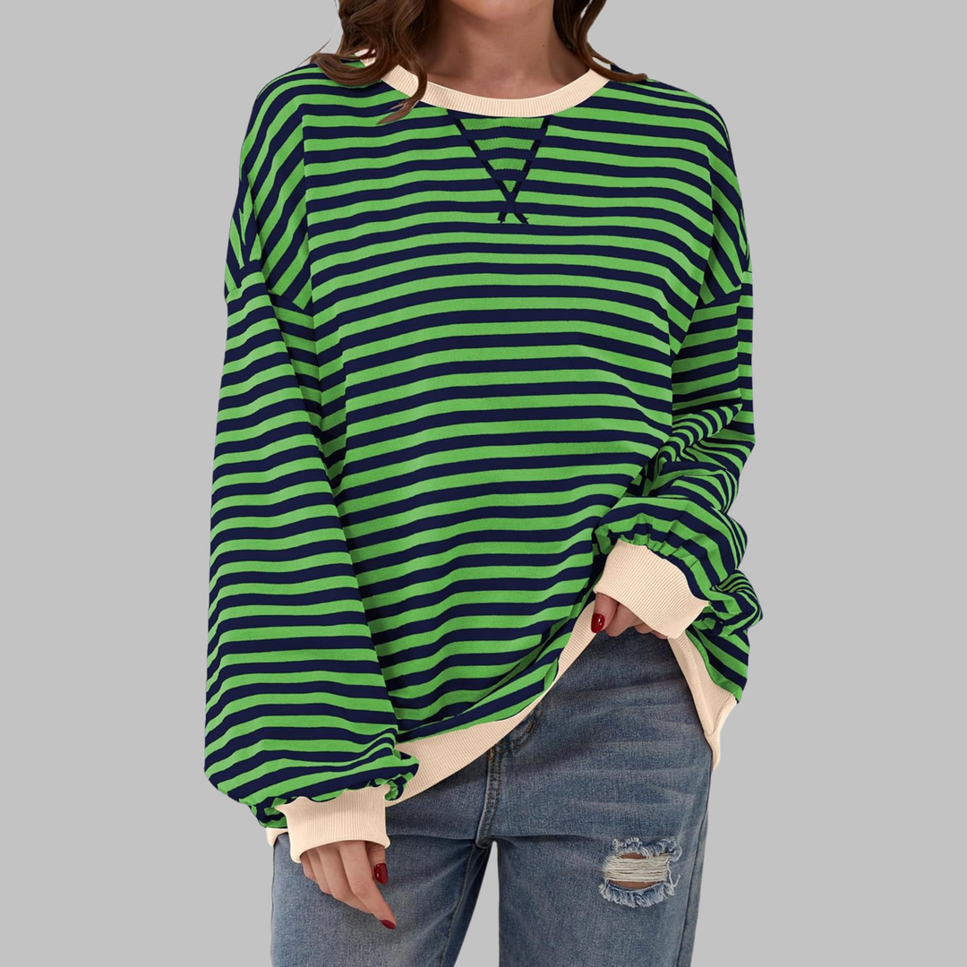 Ania | Casualowy Sweter w Paski