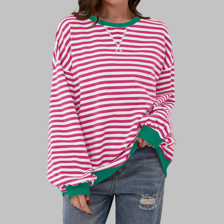 Ania | Casualowy Sweter w Paski