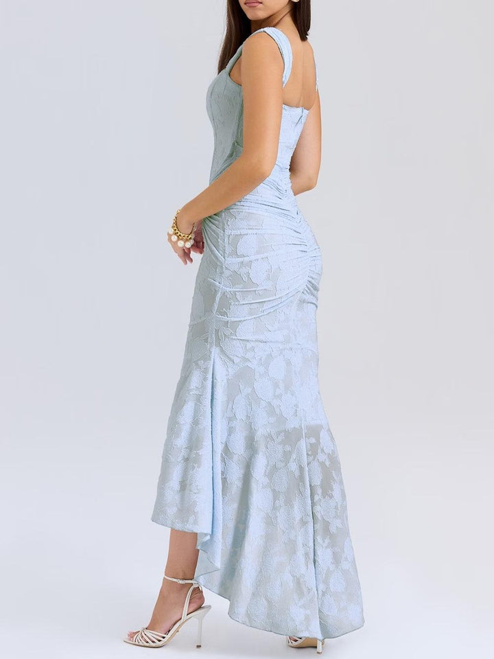 Dabrowska | Lace Fishtail Midi Dress