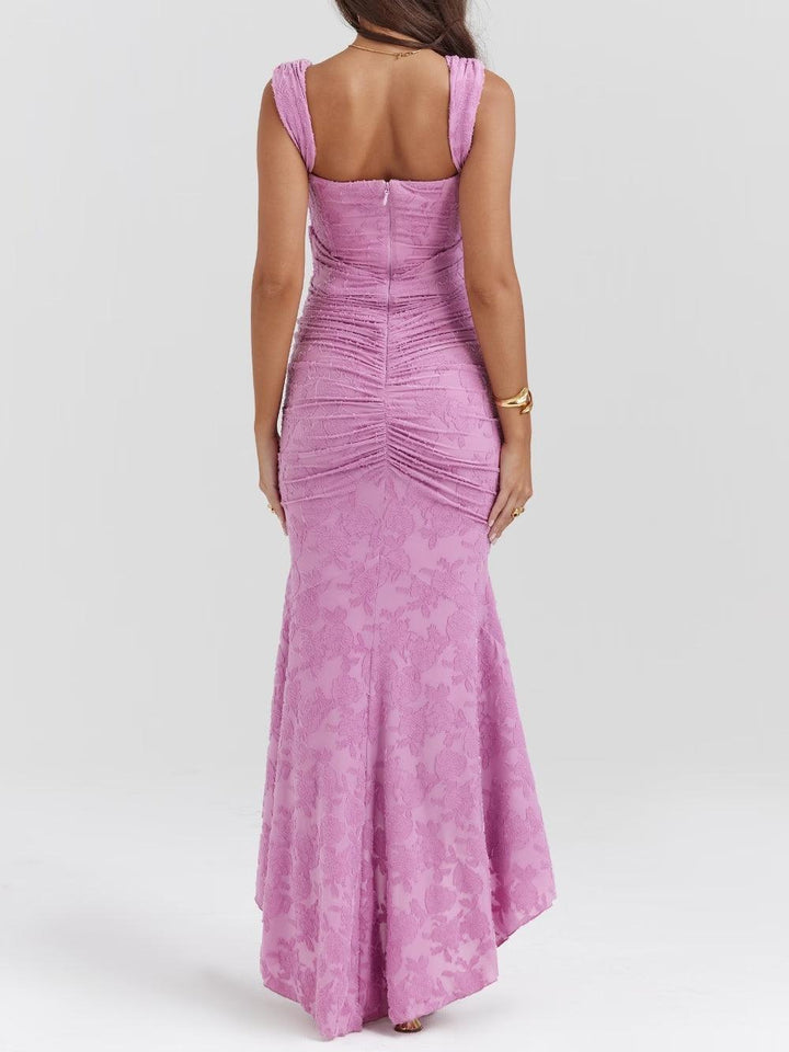 Dabrowska | Lace Fishtail Midi Dress