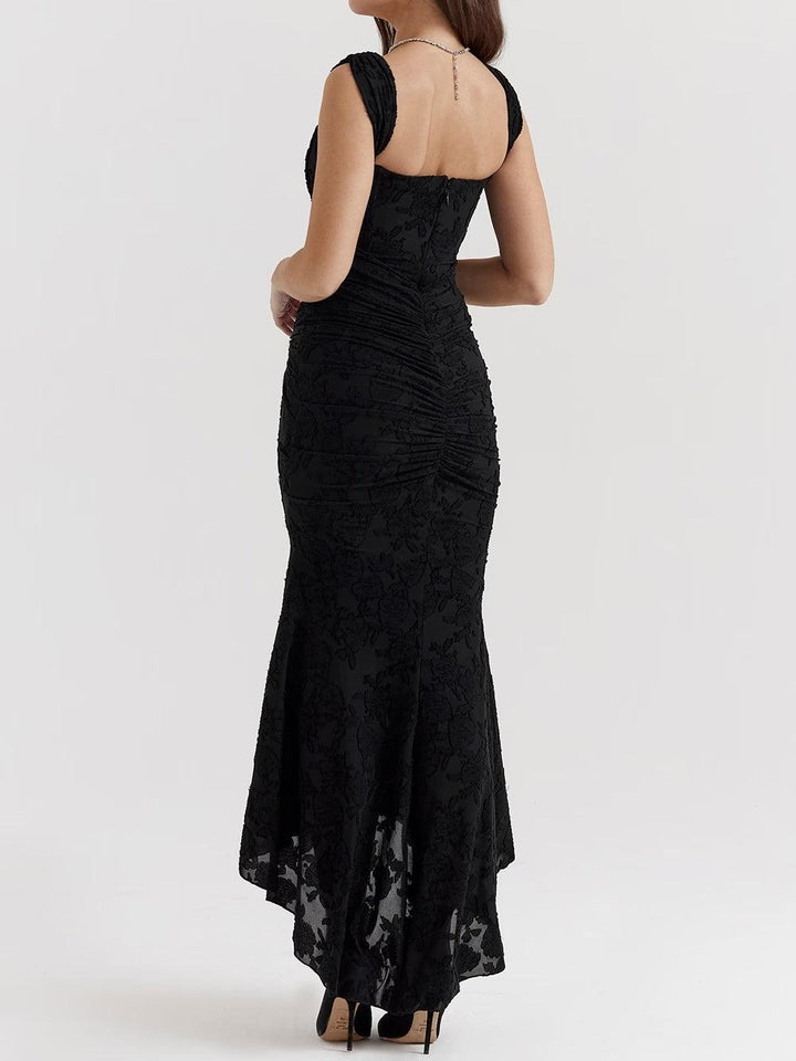 Dabrowska | Lace Fishtail Midi Dress