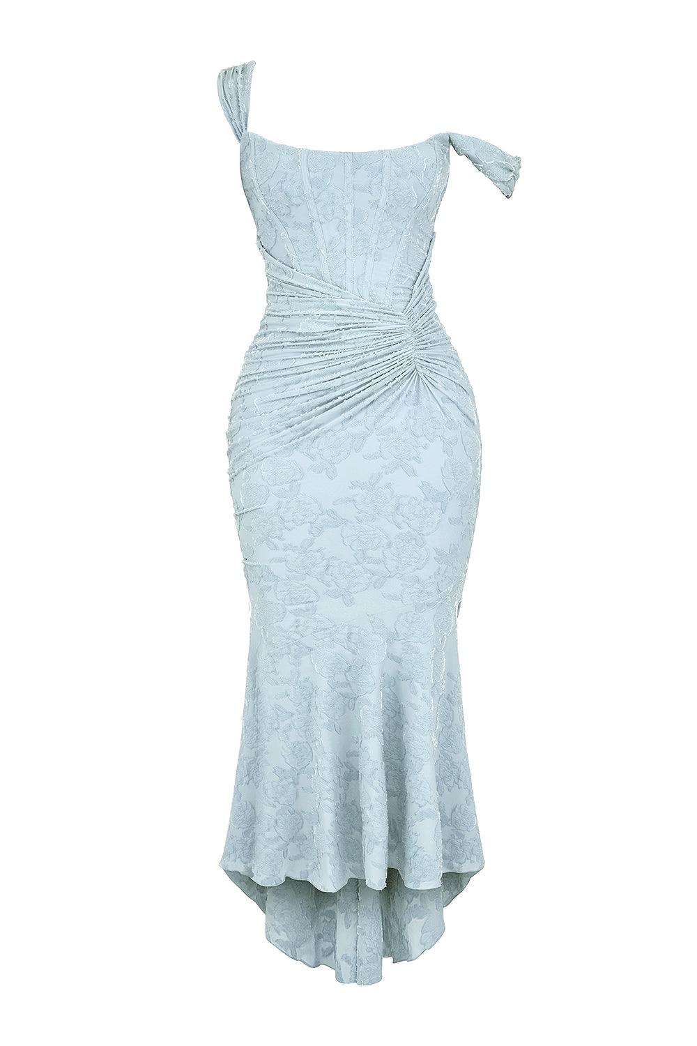 Dabrowska | Lace Fishtail Midi Dress