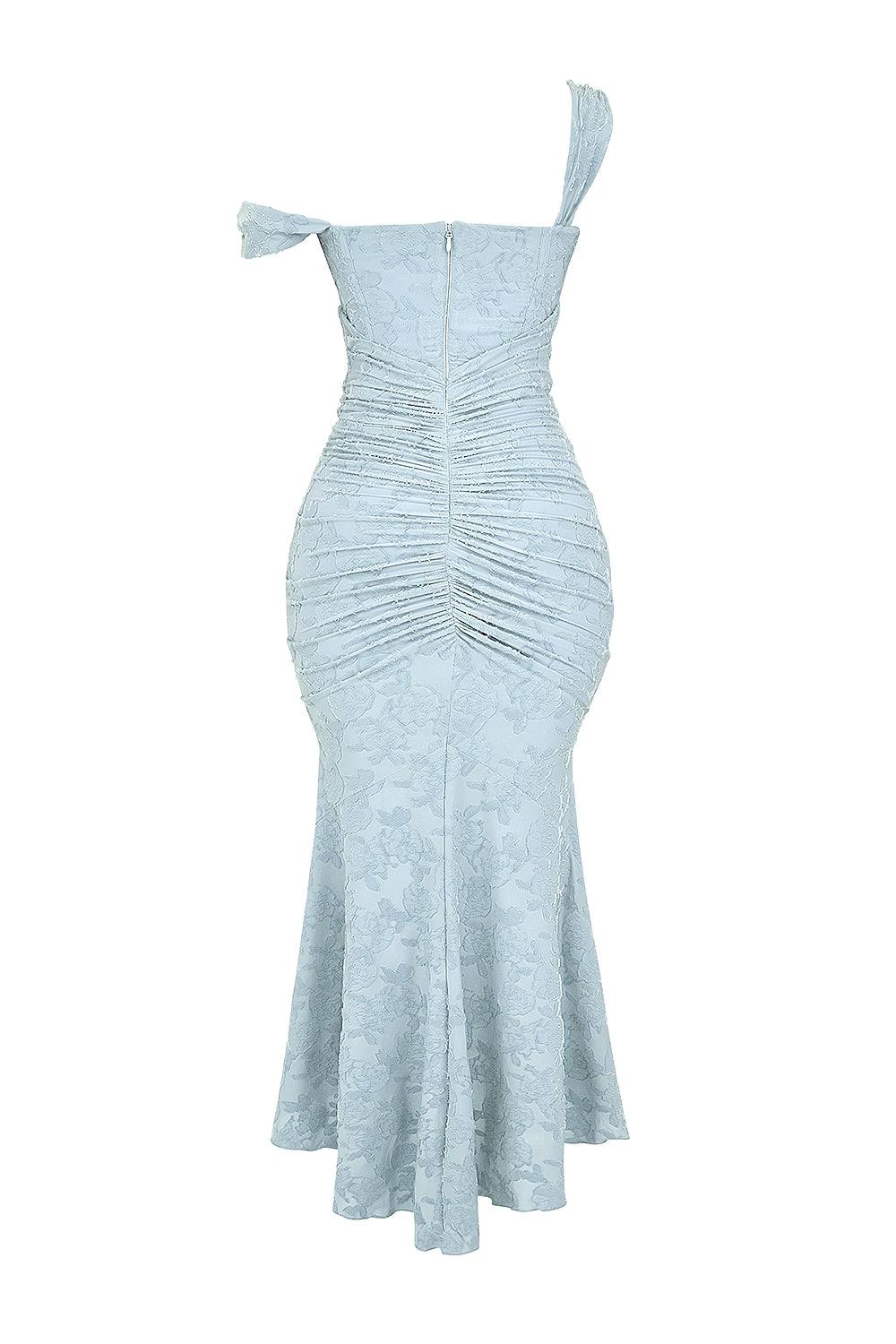 Dabrowska | Lace Fishtail Midi Dress