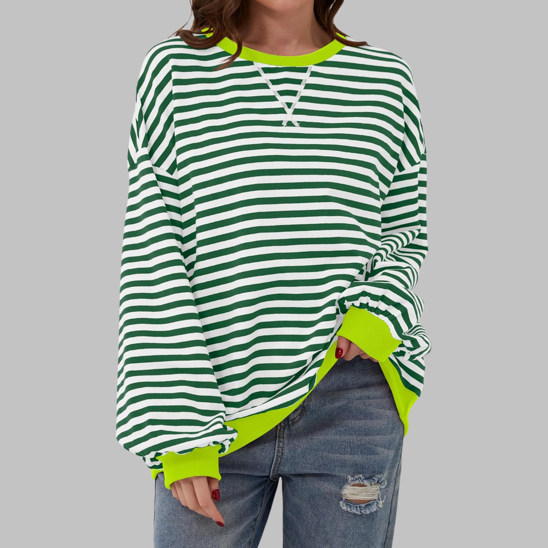 Ania | Casualowy Sweter w Paski