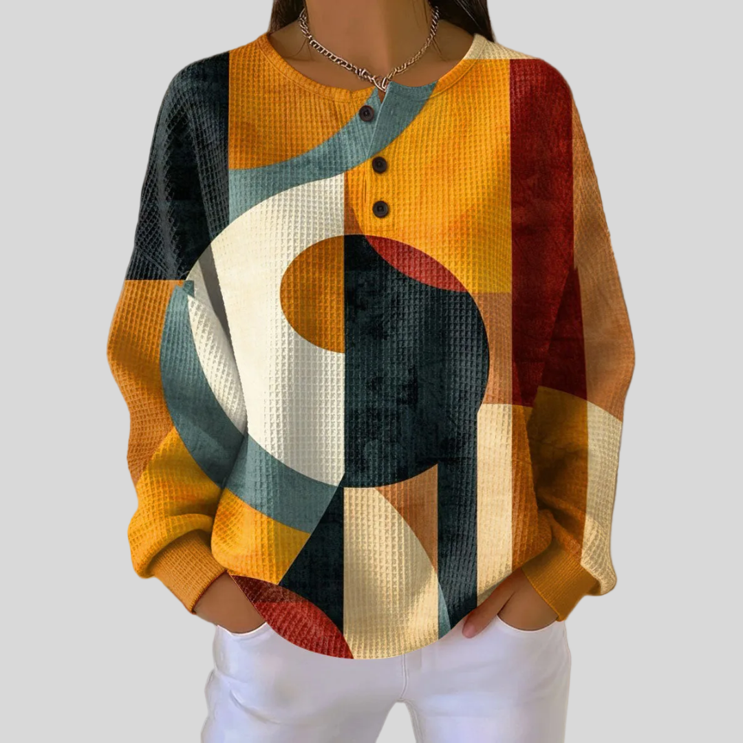 Józefina | Bluza z geometrycznym wzorem