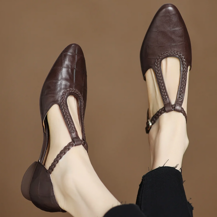 Hania | Eleganckie Skórzane Baleriny
