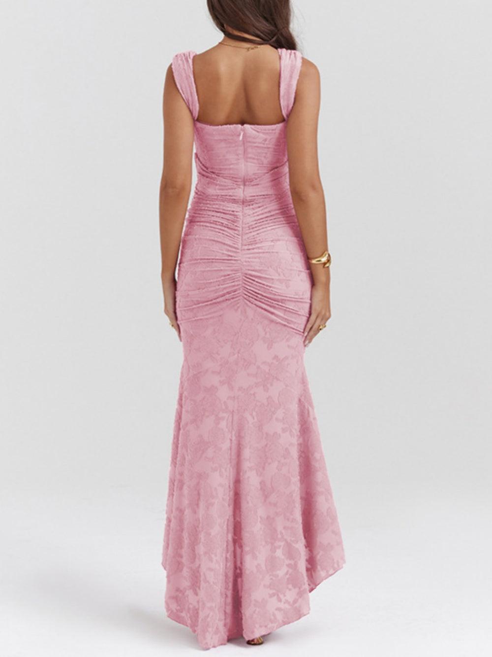 Dabrowska | Lace Fishtail Midi Dress