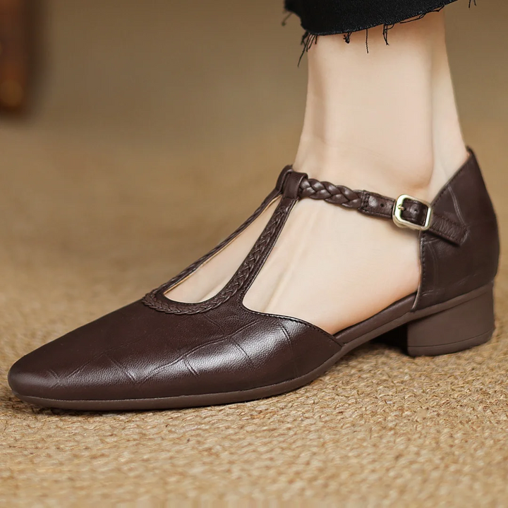 Hania | Eleganckie Skórzane Baleriny