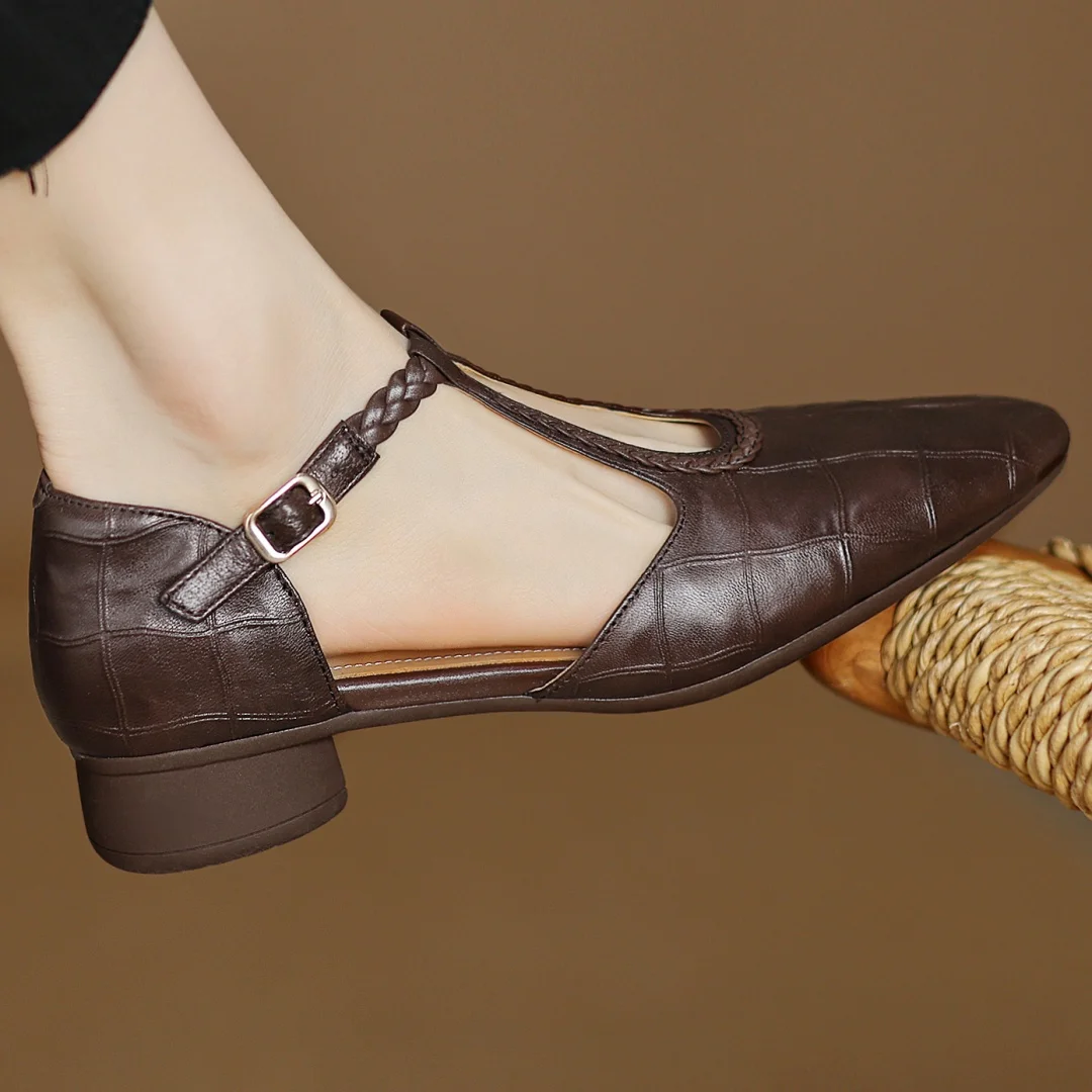 Hania | Eleganckie Skórzane Baleriny