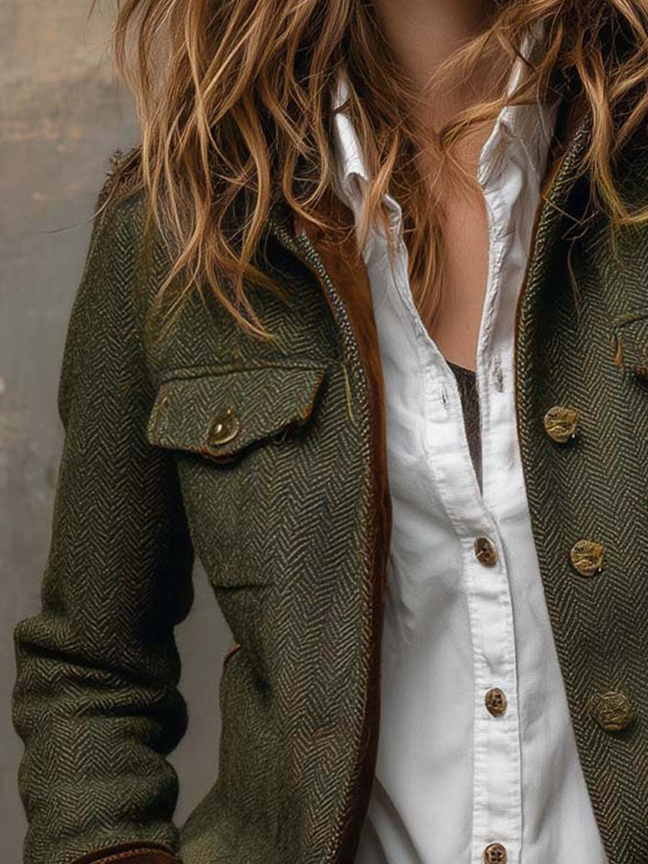 Rachela | Kurtka w Stylu Heritage Herringbone