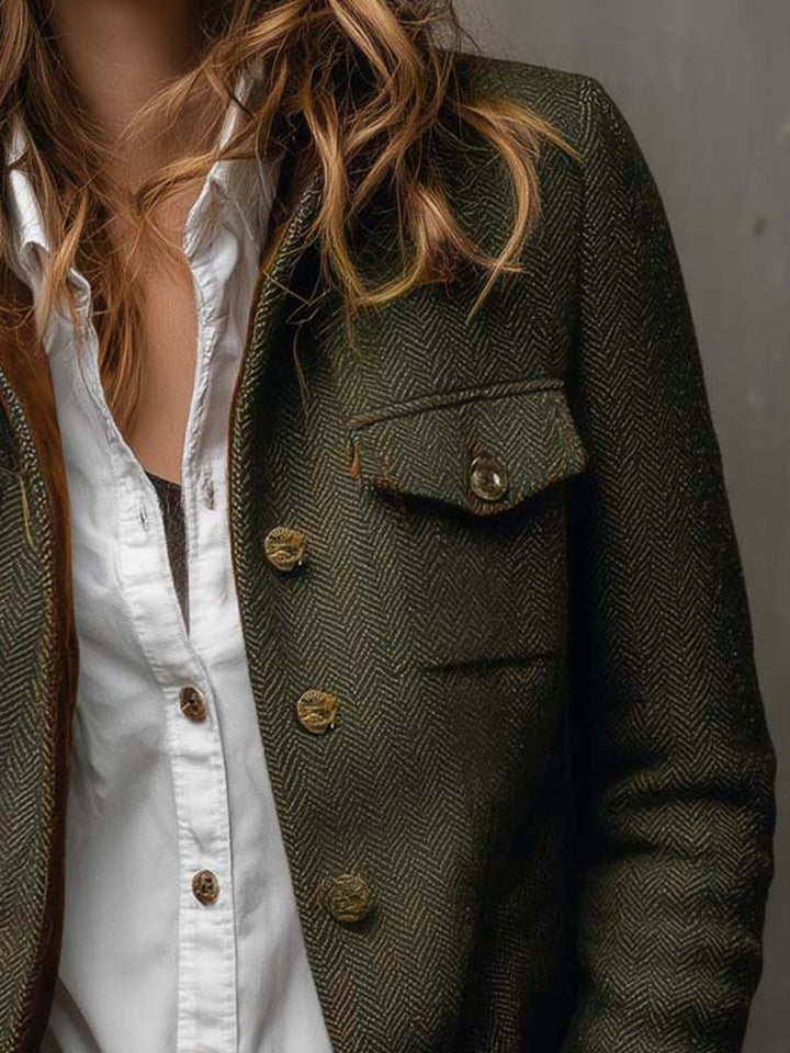 Rachela | Kurtka w Stylu Heritage Herringbone