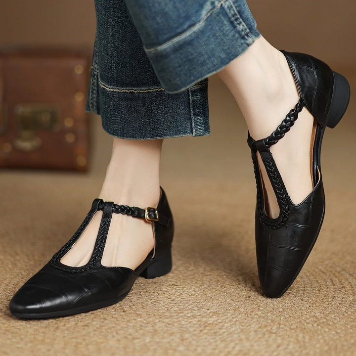 Hania | Eleganckie Skórzane Baleriny