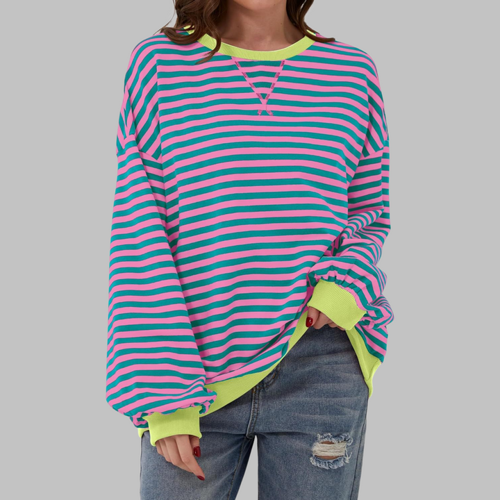 Ania | Casualowy Sweter w Paski