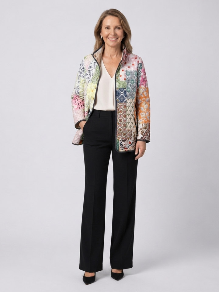 EMILIA | Pikowana Kamizelka Boho Patchwork Florencja
