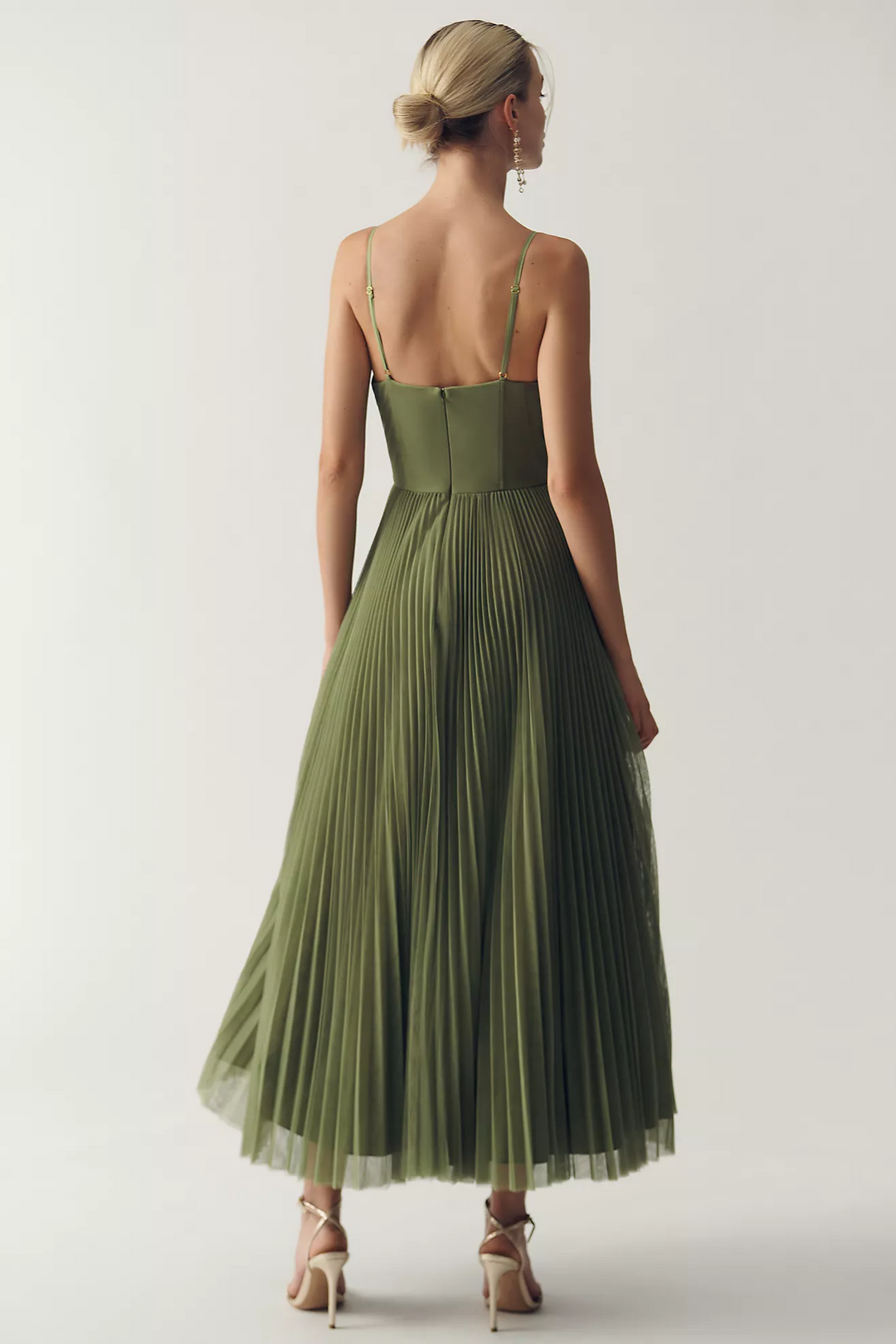 Natalia | Elegancka Sukienka Midi z Gorsetem