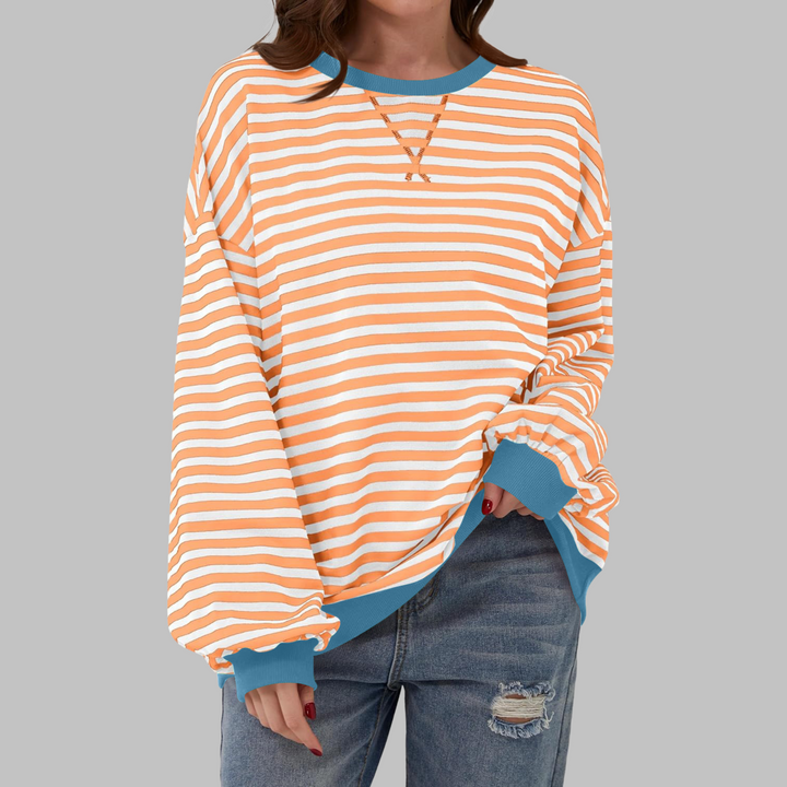 Ania | Casualowy Sweter w Paski
