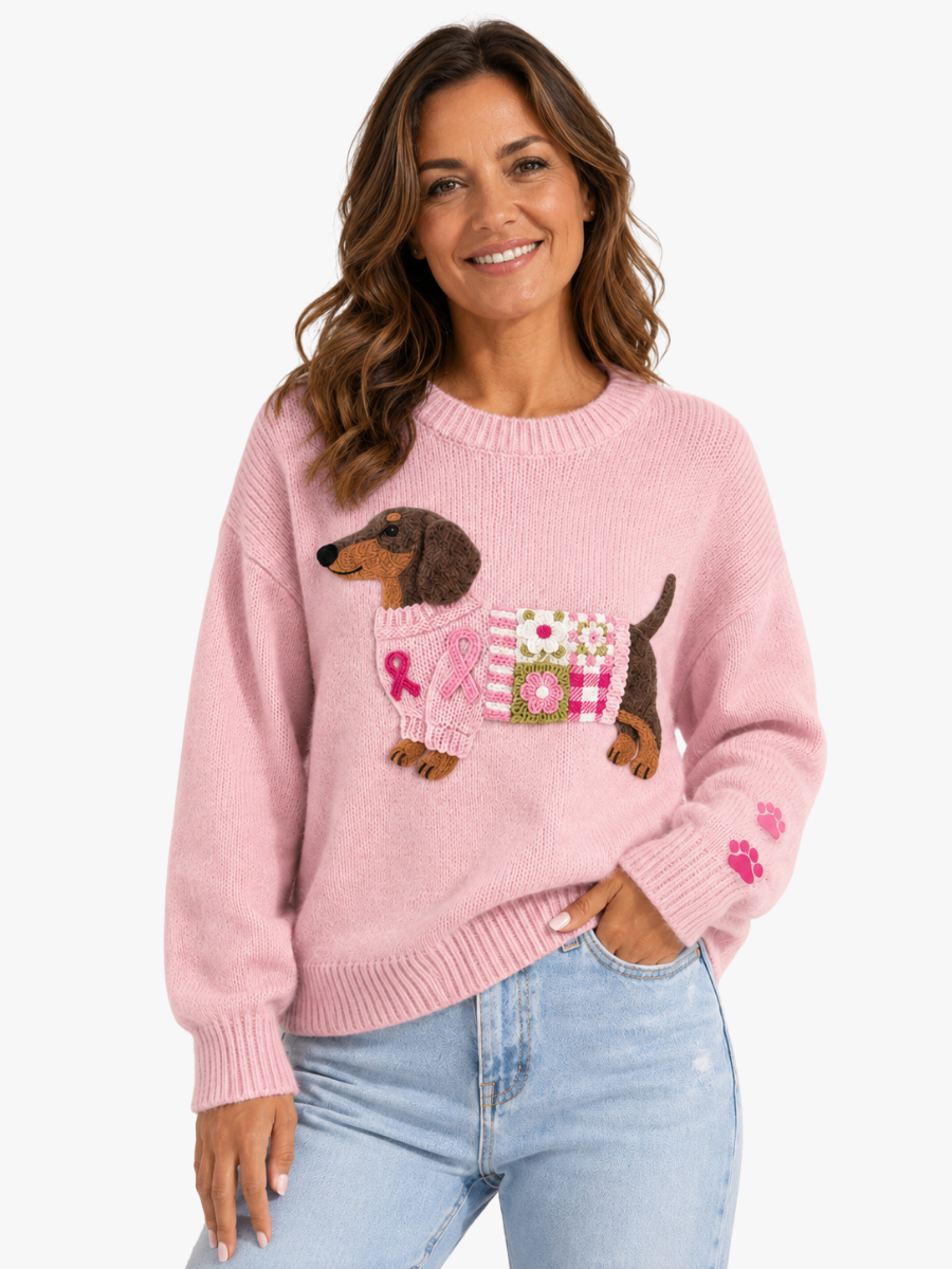 Zofia | Sweter z jamnikiem