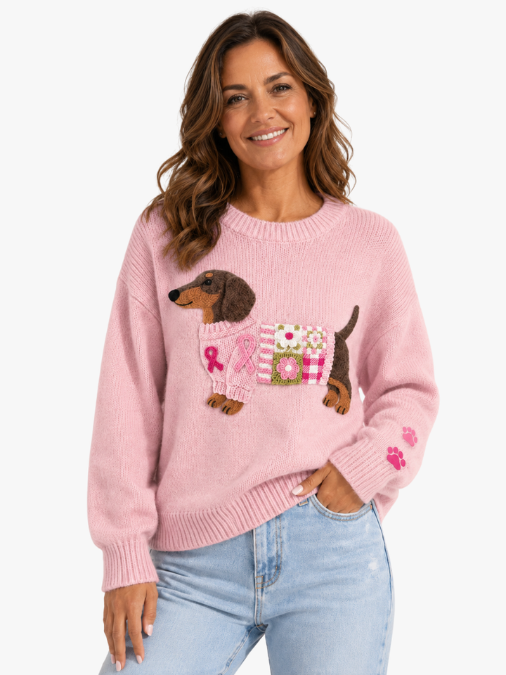Zofia | Sweter z jamnikiem