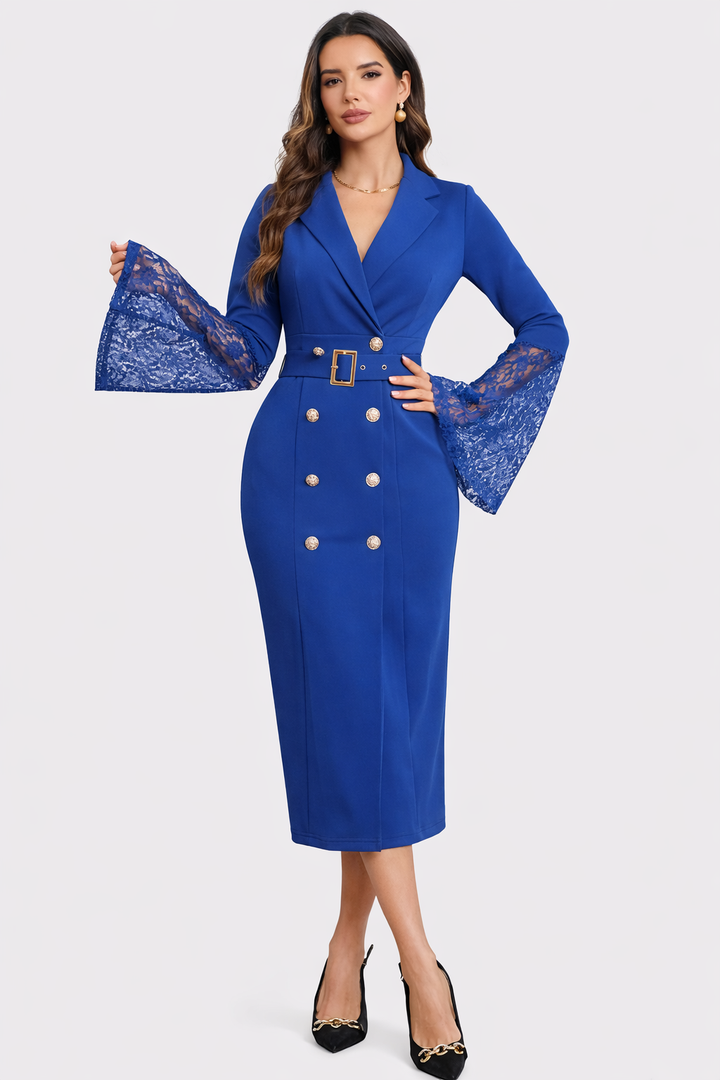 Dabrowska | Sukienka Lace- Sleeve Midi