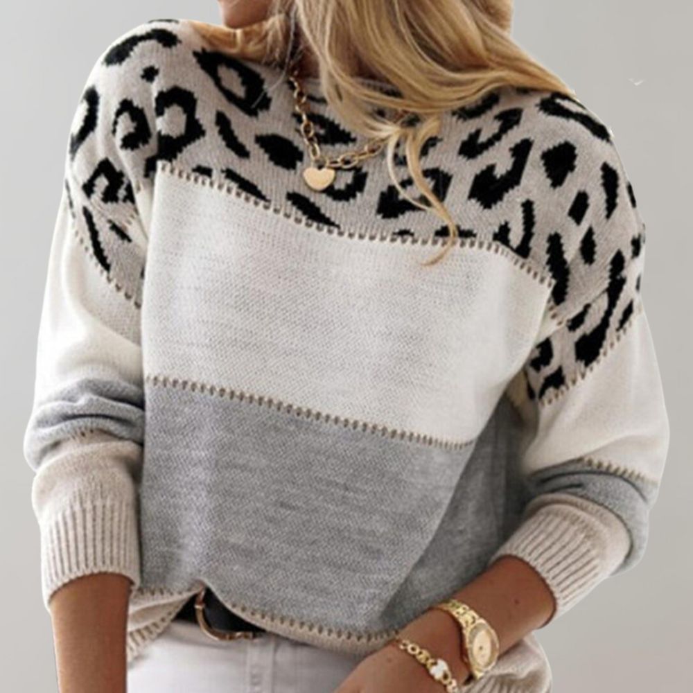 Magda | Casualowy Sweter z Nadrukiem