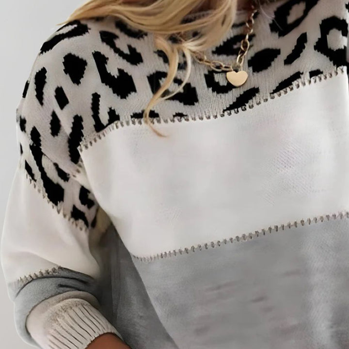 Magda | Casualowy Sweter z Nadrukiem