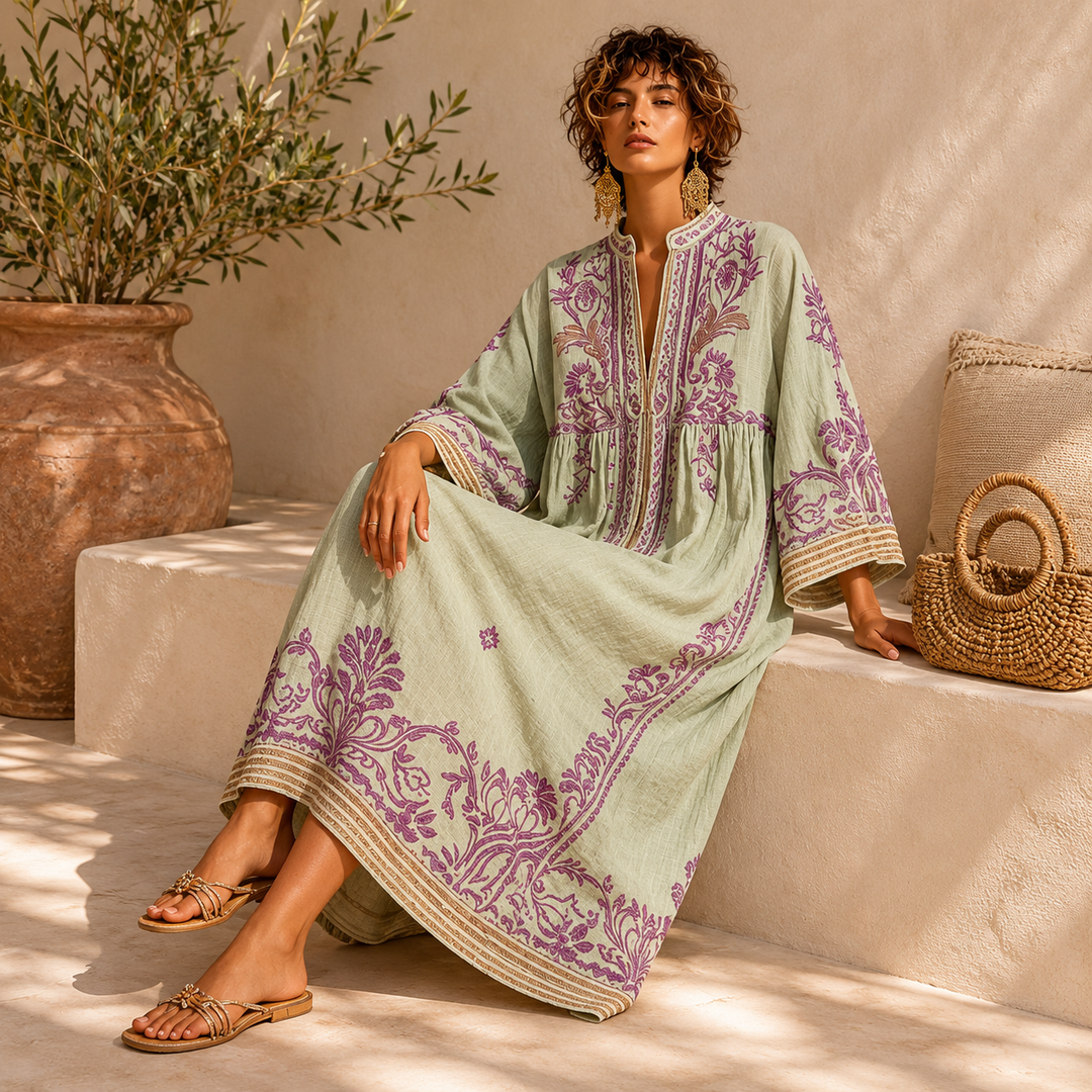 KALINA | Haftowana sukienka boho