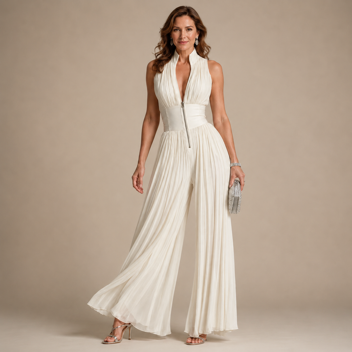 Helena | Elegancki Plisowany Kombinezon