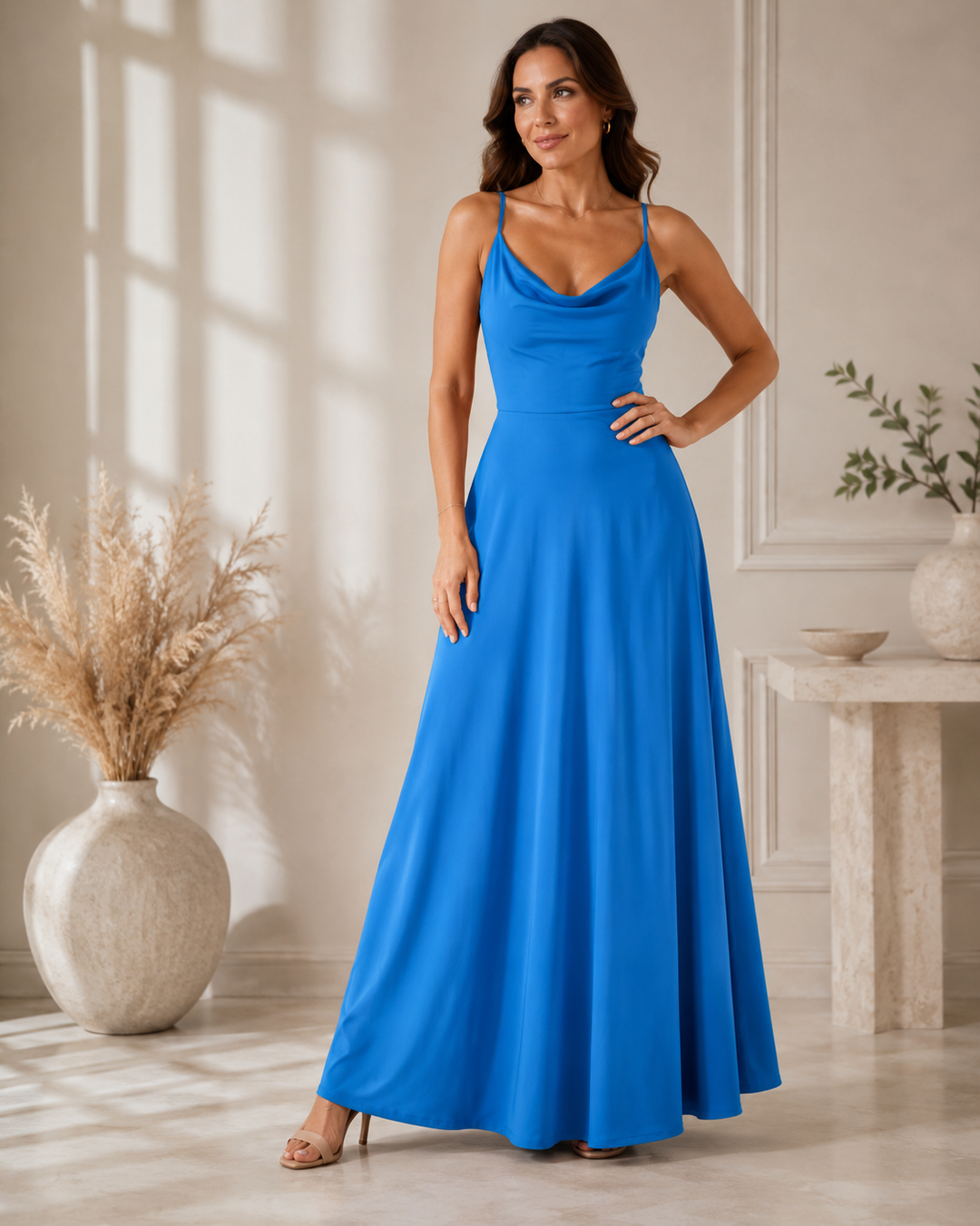 Dabrowska | Cowl- Neck Maxi sukienka