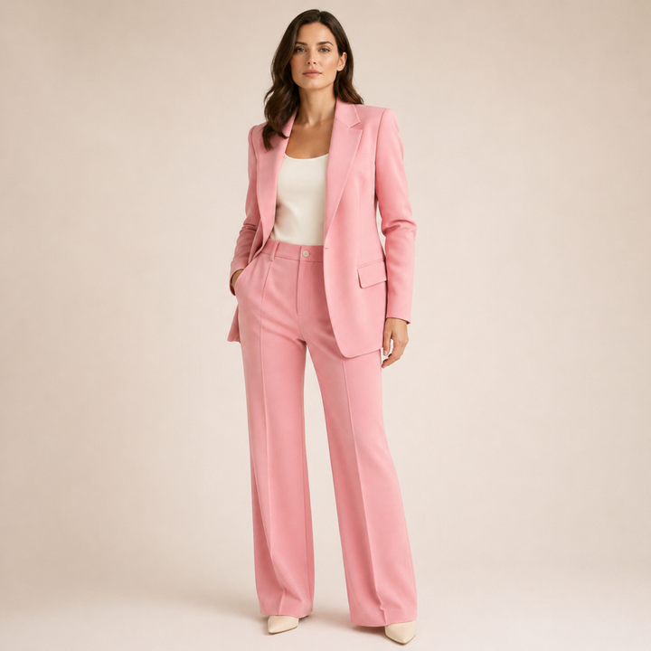 Vanessa™ | Elegancki komplet garniturowy z rozszerzanymi spodniami
