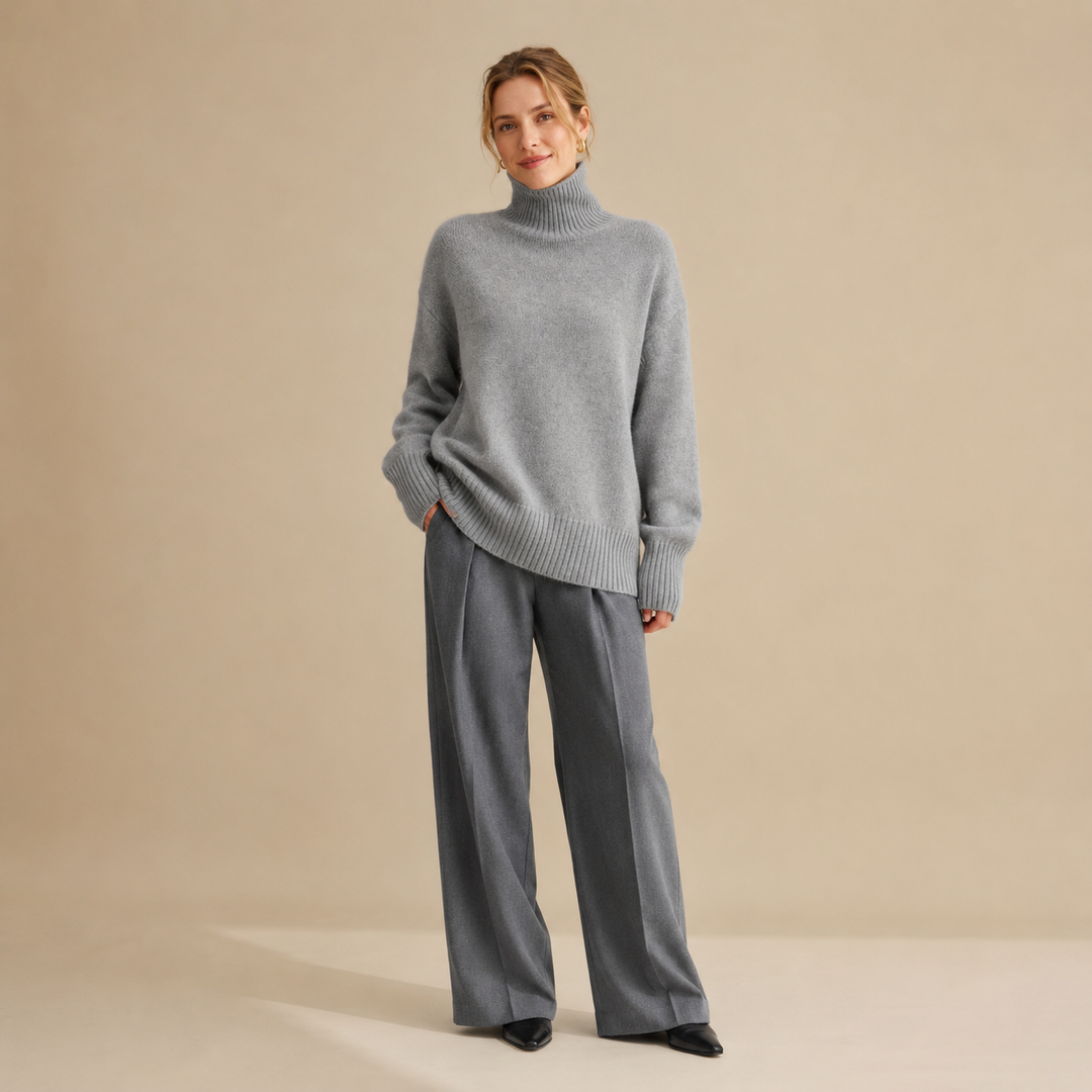 Monika | Sweter Z Golfem Oversize