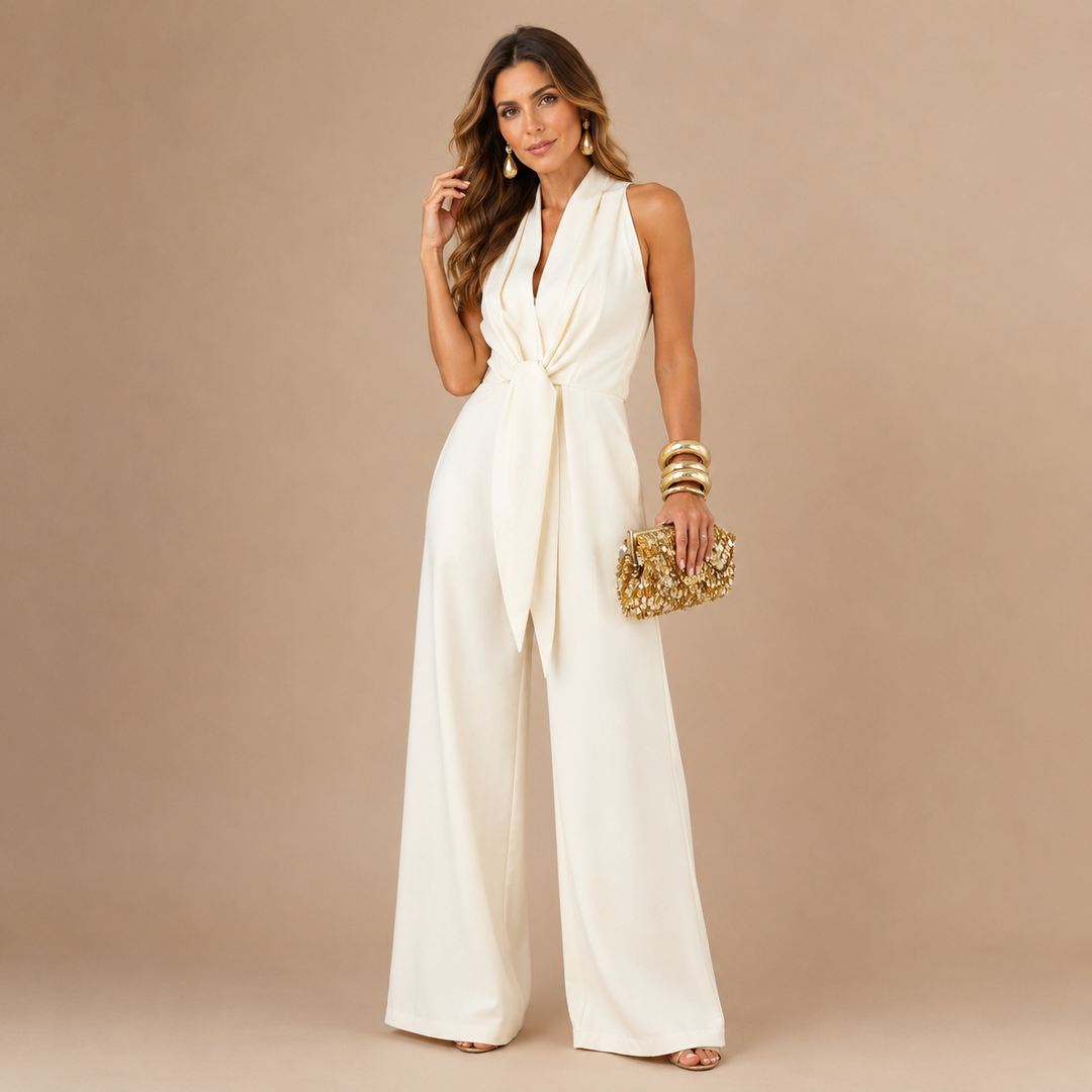 Weronika | Elegancki Kombinezon Maxi