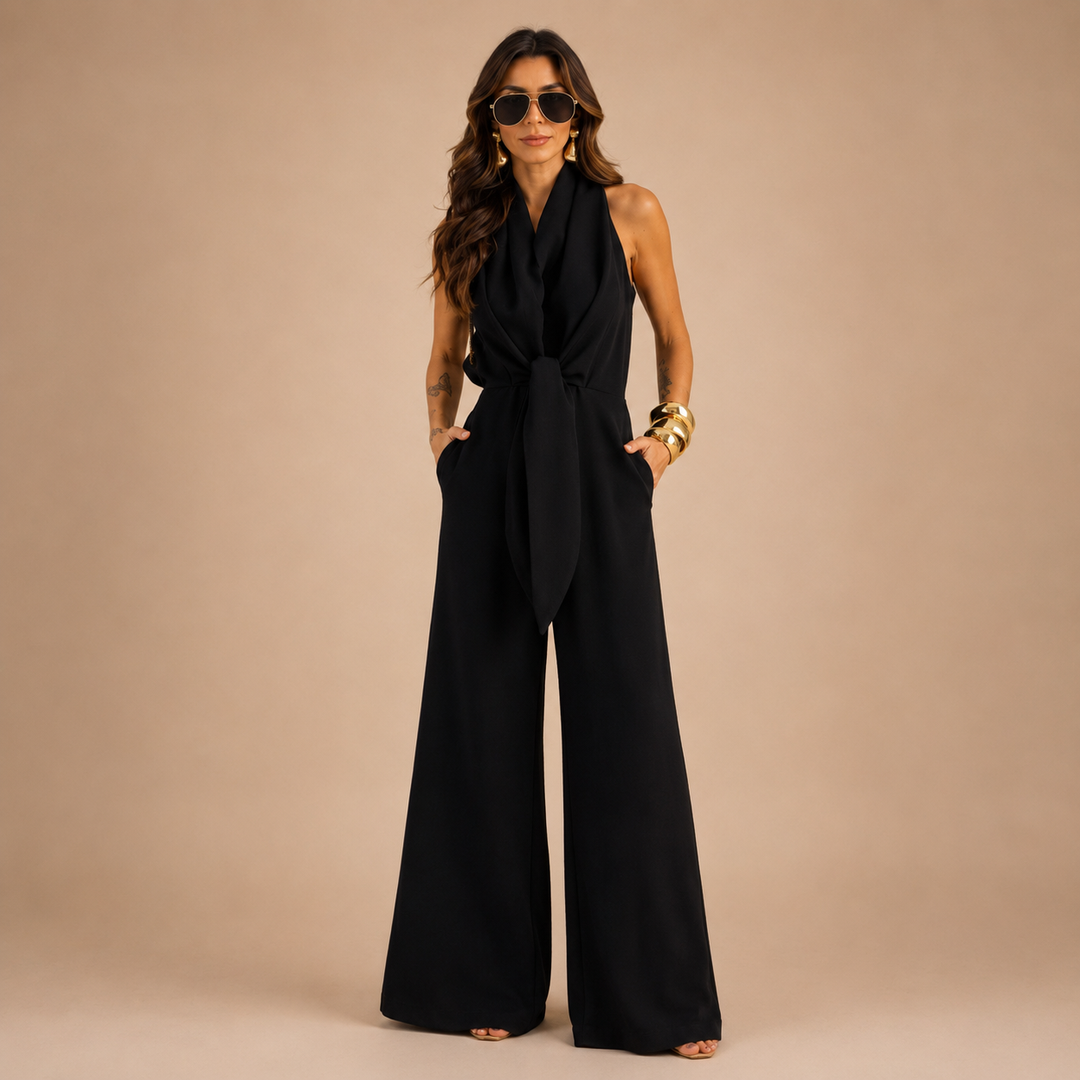 Weronika | Elegancki Kombinezon Maxi