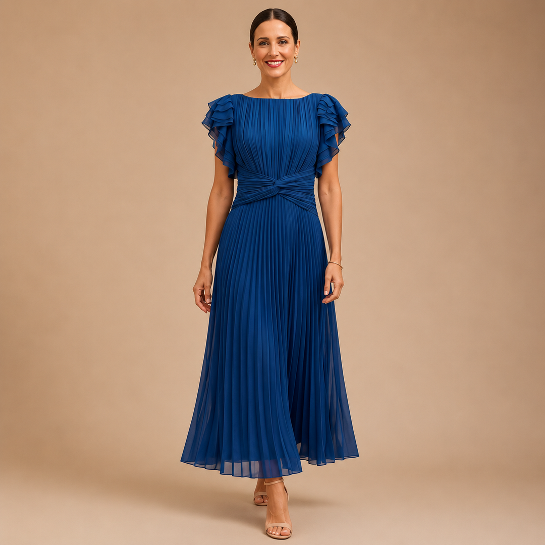 Halina | Elegancka Plisowana Sukienka
