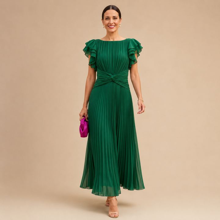 Halina | Elegancka Plisowana Sukienka
