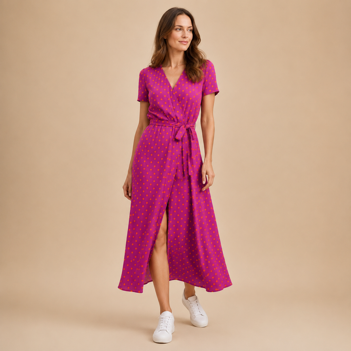 Zofia | Elegancka Sukienka Kopertowa