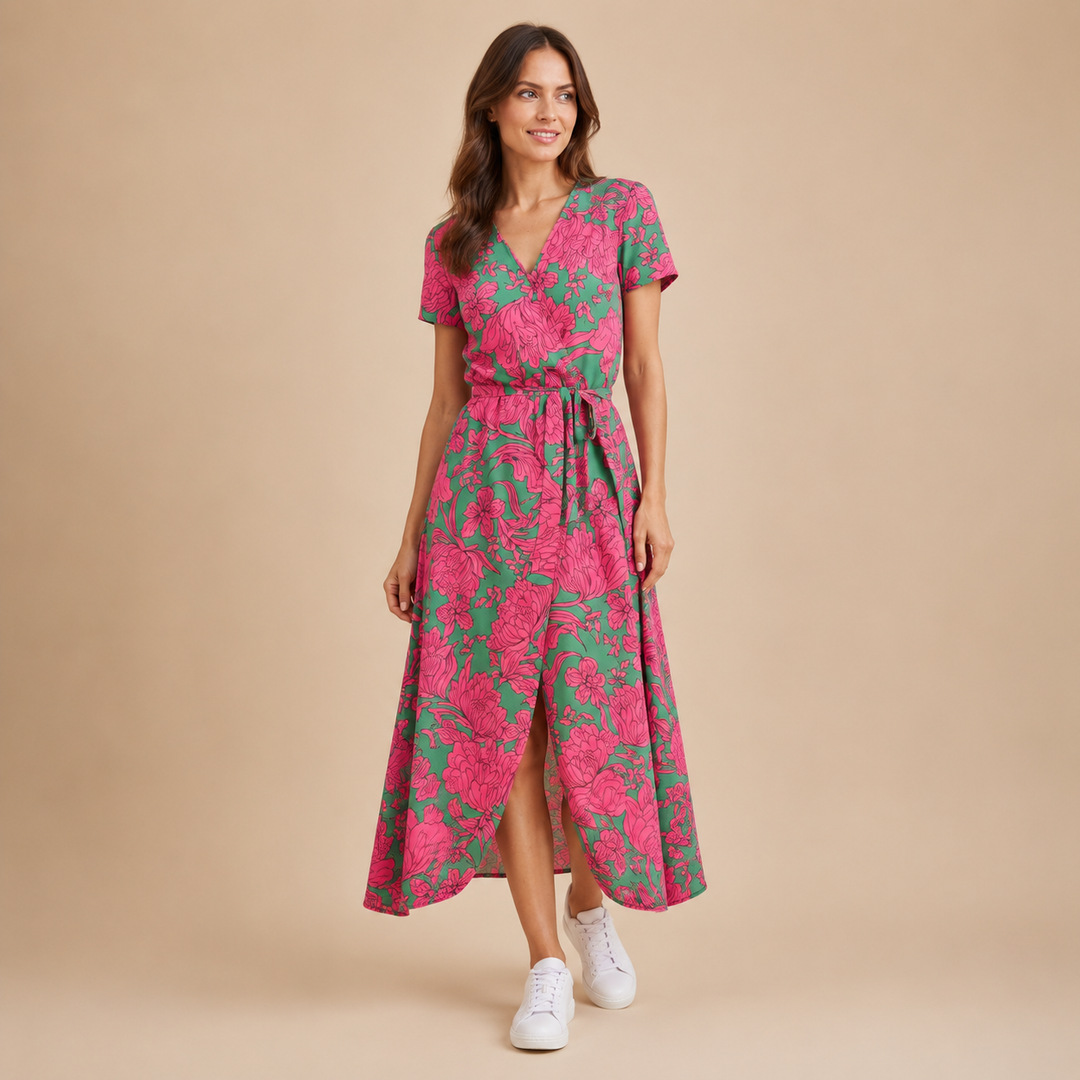 Zofia | Elegancka Sukienka Kopertowa