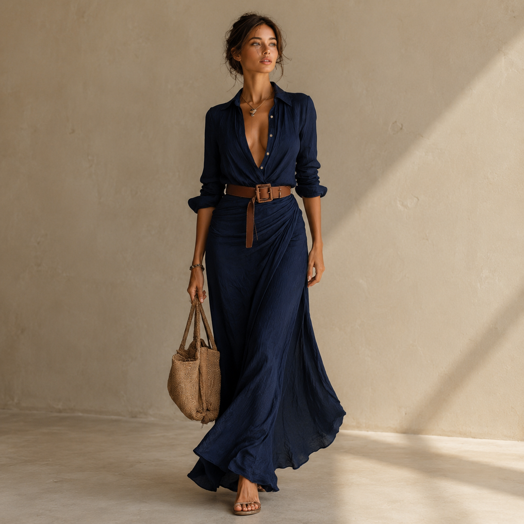 Izabella | Elegancka Sukienka Kopertowa