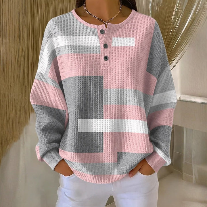 Bożena | Bluza w Kolorowe Bloki