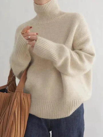 Monika | Damski Sweter Oversize z Golfem