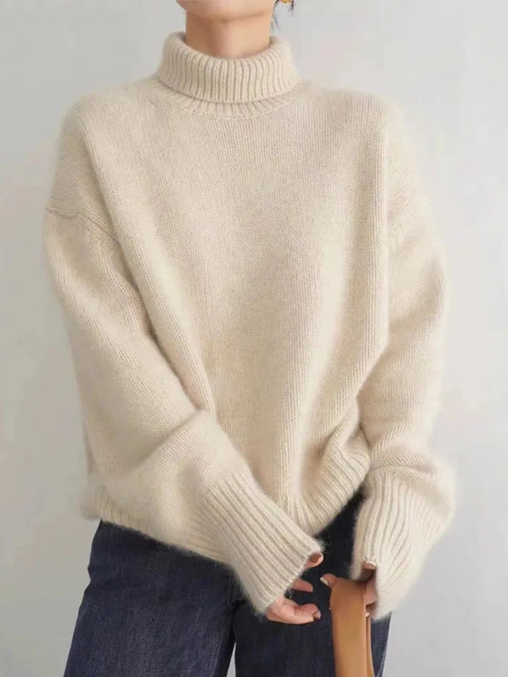 Monika | Damski Sweter Oversize z Golfem