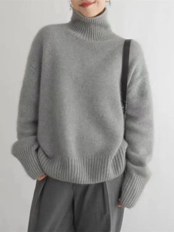 Monika | Damski Sweter Oversize z Golfem