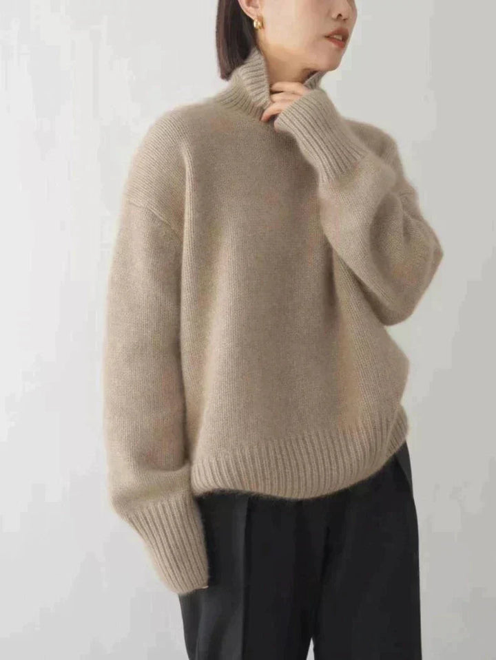 Monika | Damski Sweter Oversize z Golfem