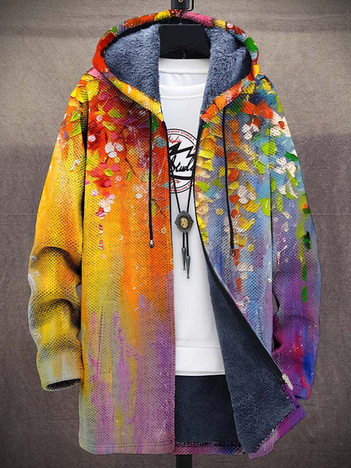 Zofia | Kardigan z Artystycznym Wzorem