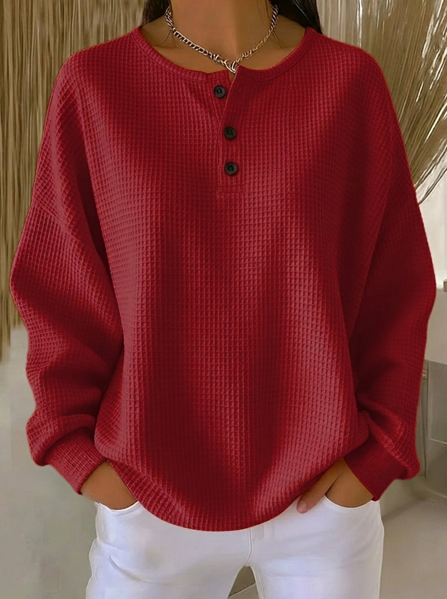 Milagros | Bluza Henley Strukturalna