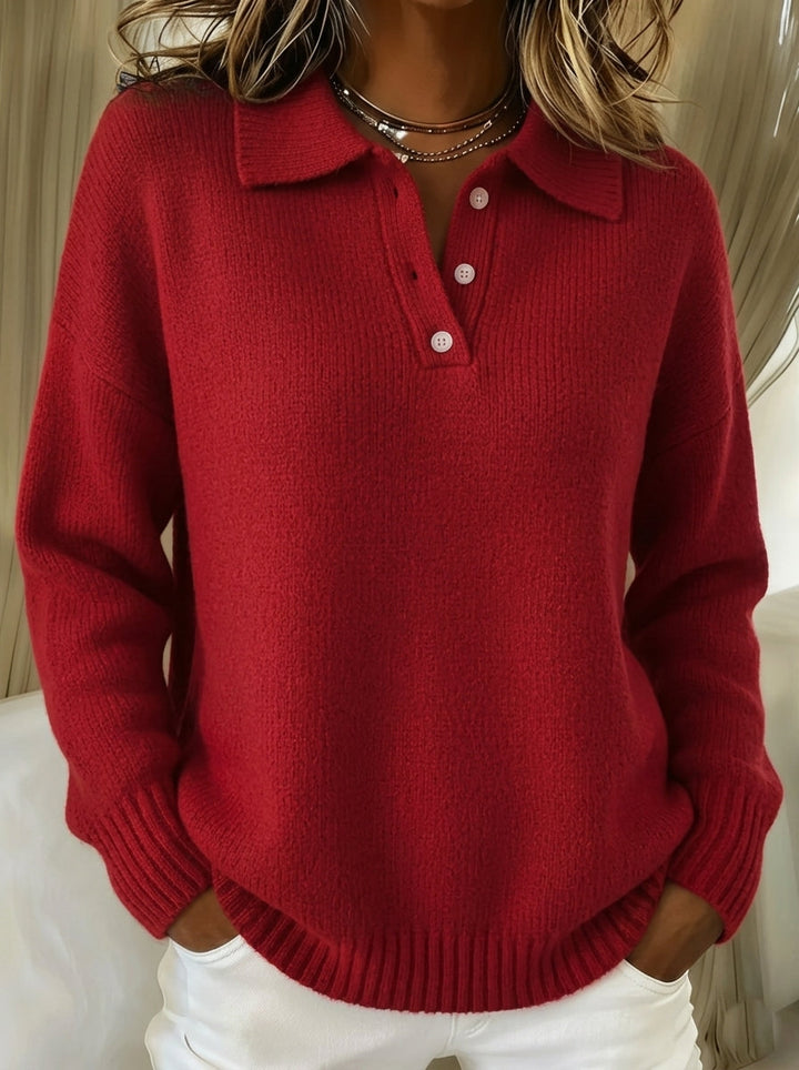Marina | Miękki Sweter Polo