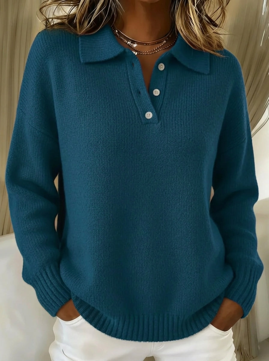 Marina | Miękki Sweter Polo