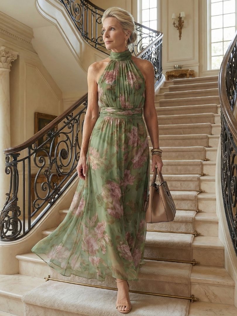 Helena | Kwiecista Sukienka Maxi