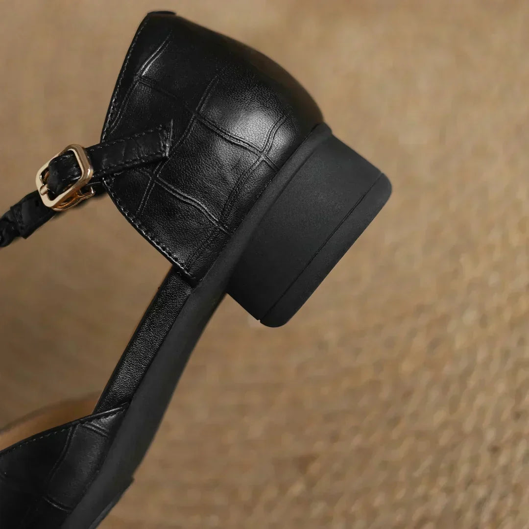 Hania | Eleganckie Skórzane Baleriny