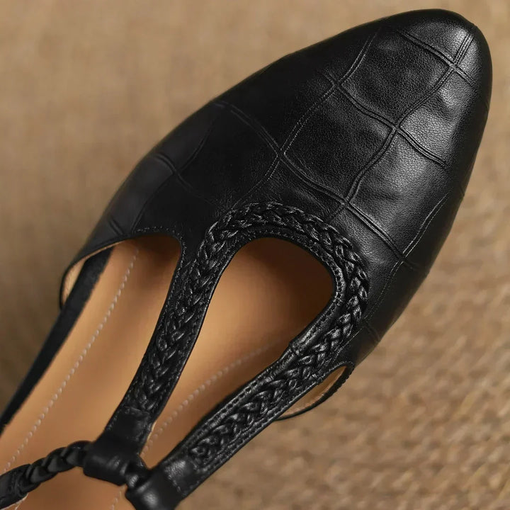 Hania | Eleganckie Skórzane Baleriny